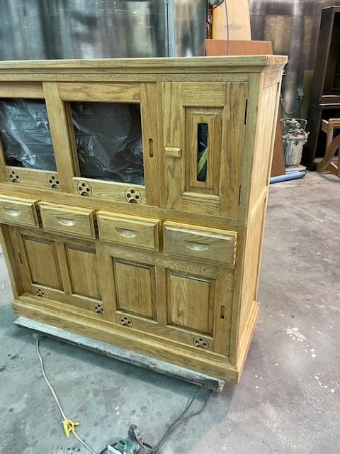 箪笥の木地調整前後に使える工程写真